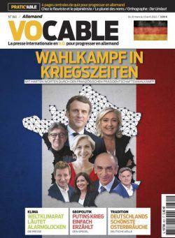 Vocable Allemand – 31 Mars 2022