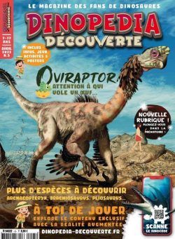 Dinopedia Decouverte – Avril 2022