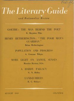 New Humanist – The Literary Guide August 1949