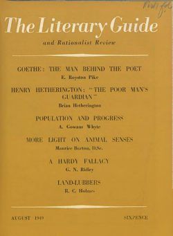 New Humanist – The Literary Guide August 1949