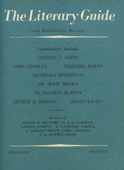 New Humanist – The Literary Guide August 1950