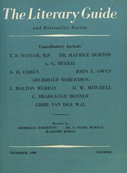 New Humanist – The Literary Guide December 1950