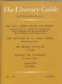 New Humanist – The Literary Guide July 1949