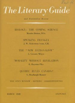 New Humanist – The Literary Guide March 1949