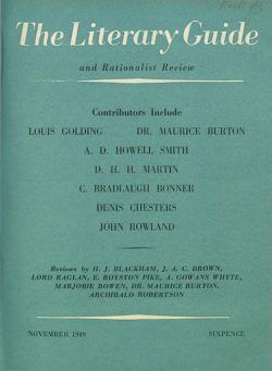 New Humanist – The Literary Guide November 1949