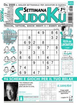 Settimana Sudoku – 27 aprile 2022