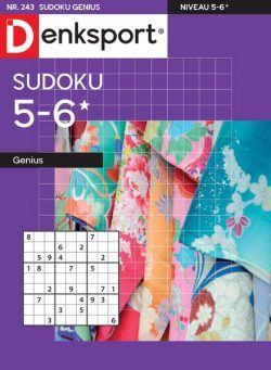 Denksport Sudoku 5-6 genius – 25 mei 2022