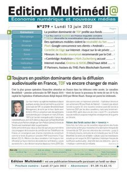 edition Multimedia – 13 Juin 2022