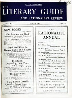 New Humanist – The Literary Guide January 1947