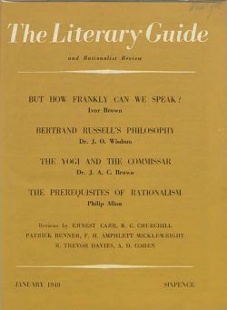 New Humanist – The Literary Guide January 1949