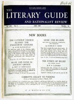 New Humanist – The Literary Guide July 1947