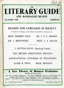 New Humanist – The Literary Guide October 1948