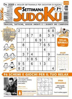 Settimana Sudoku – 25 maggio 2022