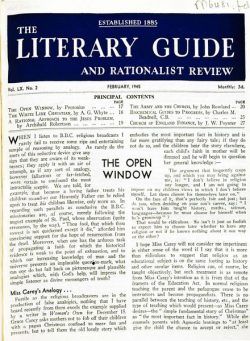 New Humanist – The Literary Guide February 1945