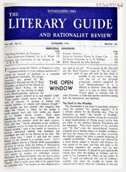 New Humanist – The Literary Guide November 1944