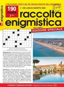 Raccolta Enigmistica – luglio 2022