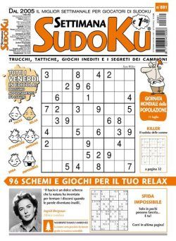 Settimana Sudoku – 29 giugno 2022