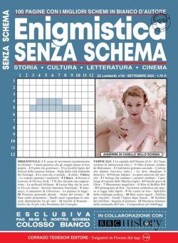 Enigmistica Senza Schema – settembre 2022