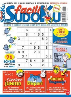 Facili Sudoku – agosto 2022