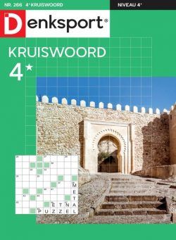 Denksport Kruiswoord 4 – augustus 2022