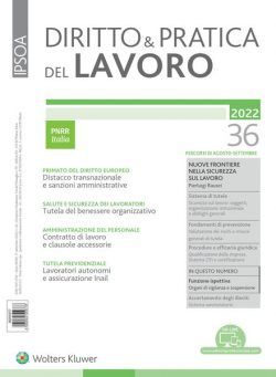 Diritto e Pratica del Lavoro – 17 Settembre 2022