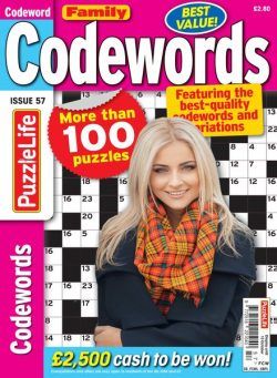 Family Codewords – September 2022