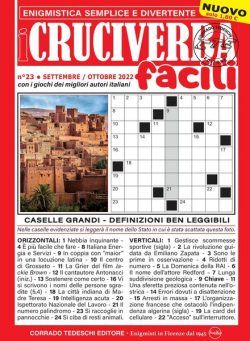 I Cruciverba Facili – ottobre 2022
