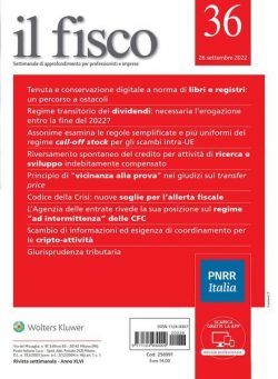 il fisco – 26 Settembre 2022