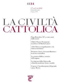 La Civilta Cattolica – 17 Settembre 2022