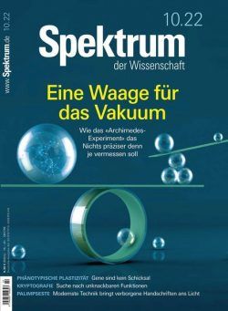 Spektrum der Wissenschaft – September 2022