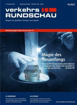 VerkehrsRundschau – 08 September 2022