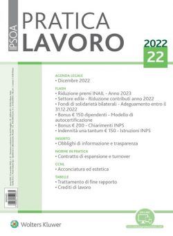 Pratica Lavoro – 12 Novembre 2022