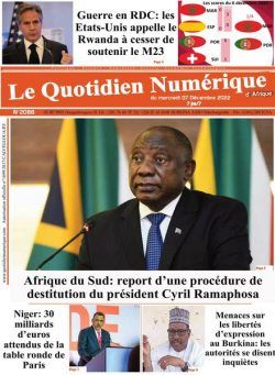 Quotidien Numerique d’Afrique – 07 decembre 2022