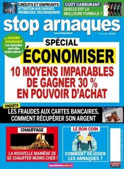 Stop Arnaques – 01 decembre 2022
