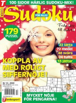 Sudoku fOr alla – 01 december 2022