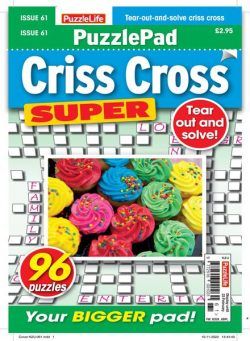 PuzzleLife PuzzlePad Criss Cross Super – 26 January 2023