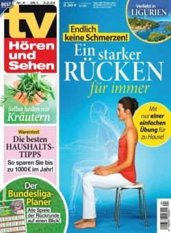 TV HOren und Sehen – 20 Januar 2023