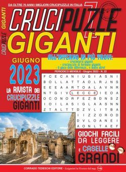 Crucipuzzle Giganti – 12 maggio 2023