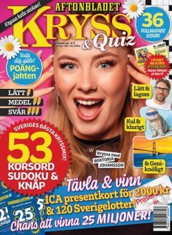 Kryss & Quiz Inga nya utgavor – 17 juli 2023