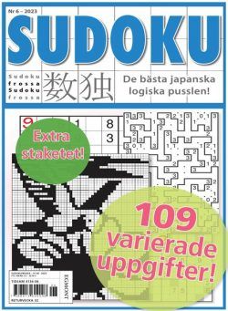 Sudoku Frossa – 13 juli 2023