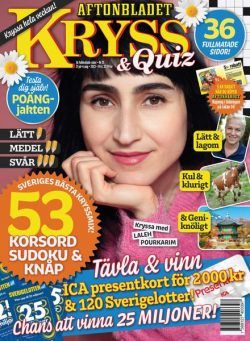 Kryss & Quiz Inga nya utgavor – 31 juli 2023