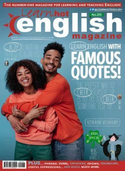 Learn Hot English – Issue 255 – August 2023