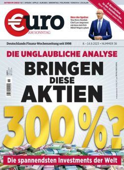 Euro am Sonntag – 8 September 2023