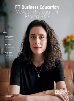 FT Business Education – Masters in Management Ranking 2023 – September 2023