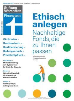 Stiftung Warentest Finanztest – September 2023
