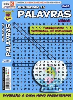 Caca-Palavras – 30 Outubro 2023