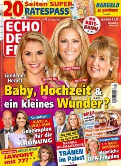 Echo der Frau – 31 Oktober 2023