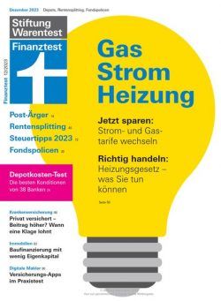 Stiftung Warentest Finanztest – Dezember 2023