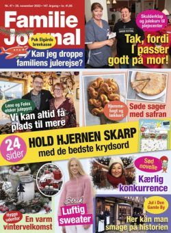 Familie Journal – Uge 47 – 20 November 2023