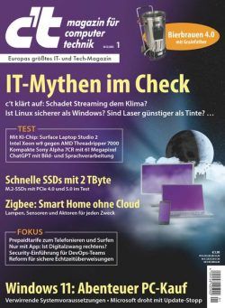 c’t Magazin fur Computertechnik – 30 Dezember 2023